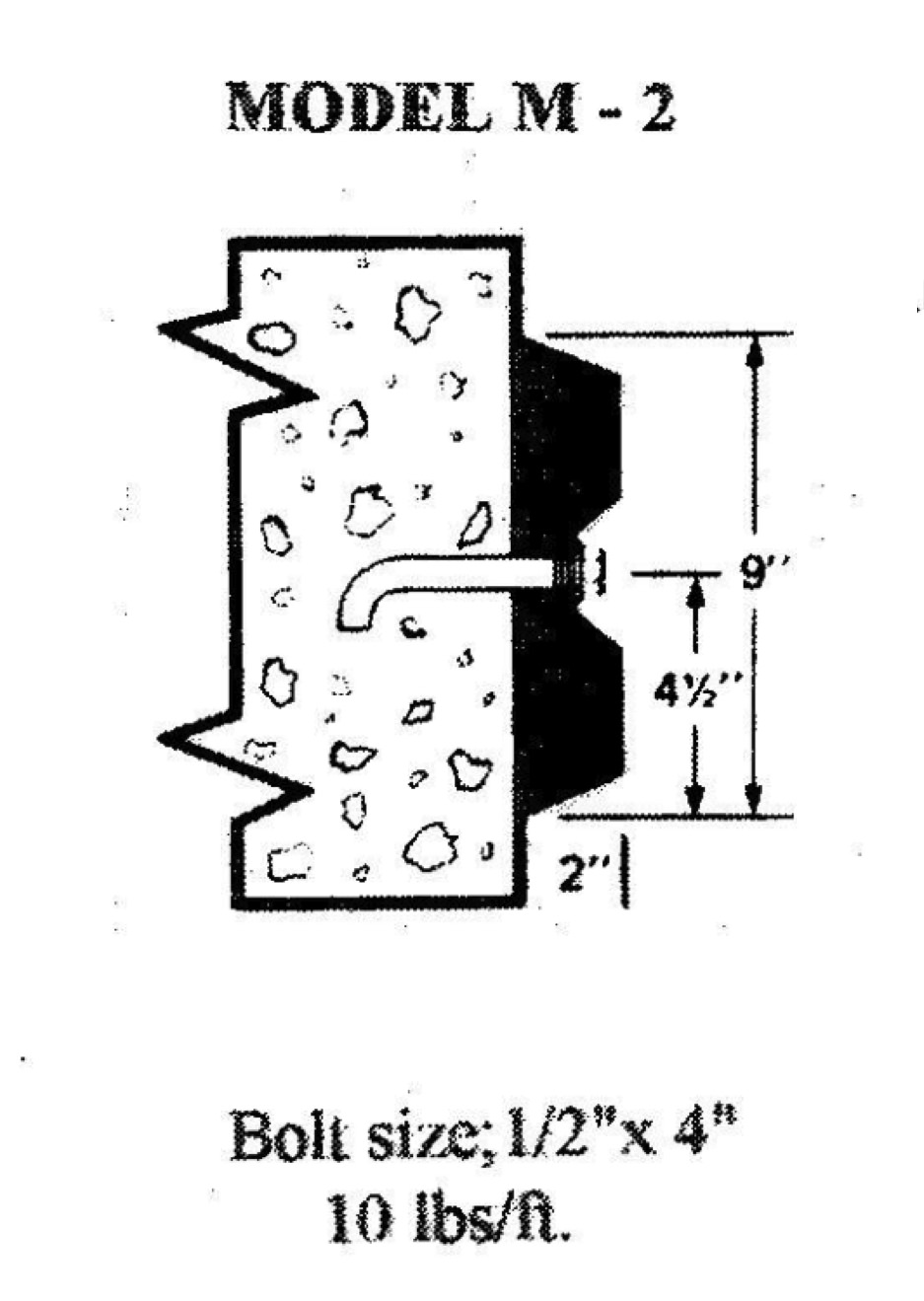Model M-2 Extruded Dock Bumpers