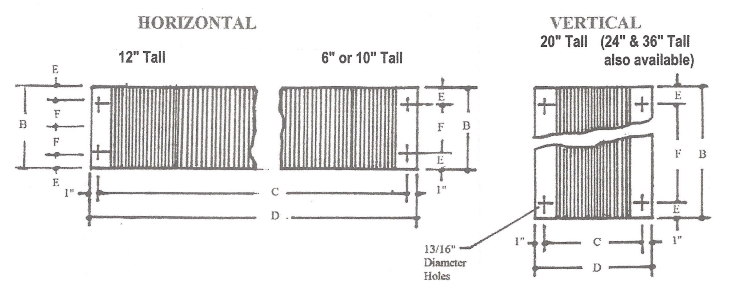 Laminated Dock Bumpers in Horizontal and Vertical orientations