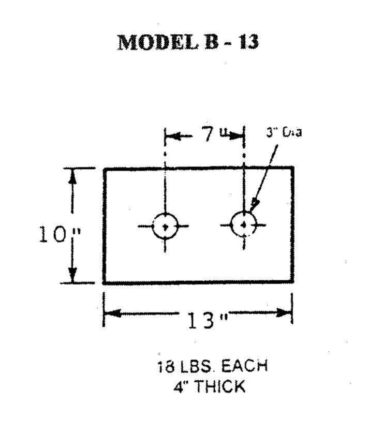 Model B-13 Molded Dock Bumpers