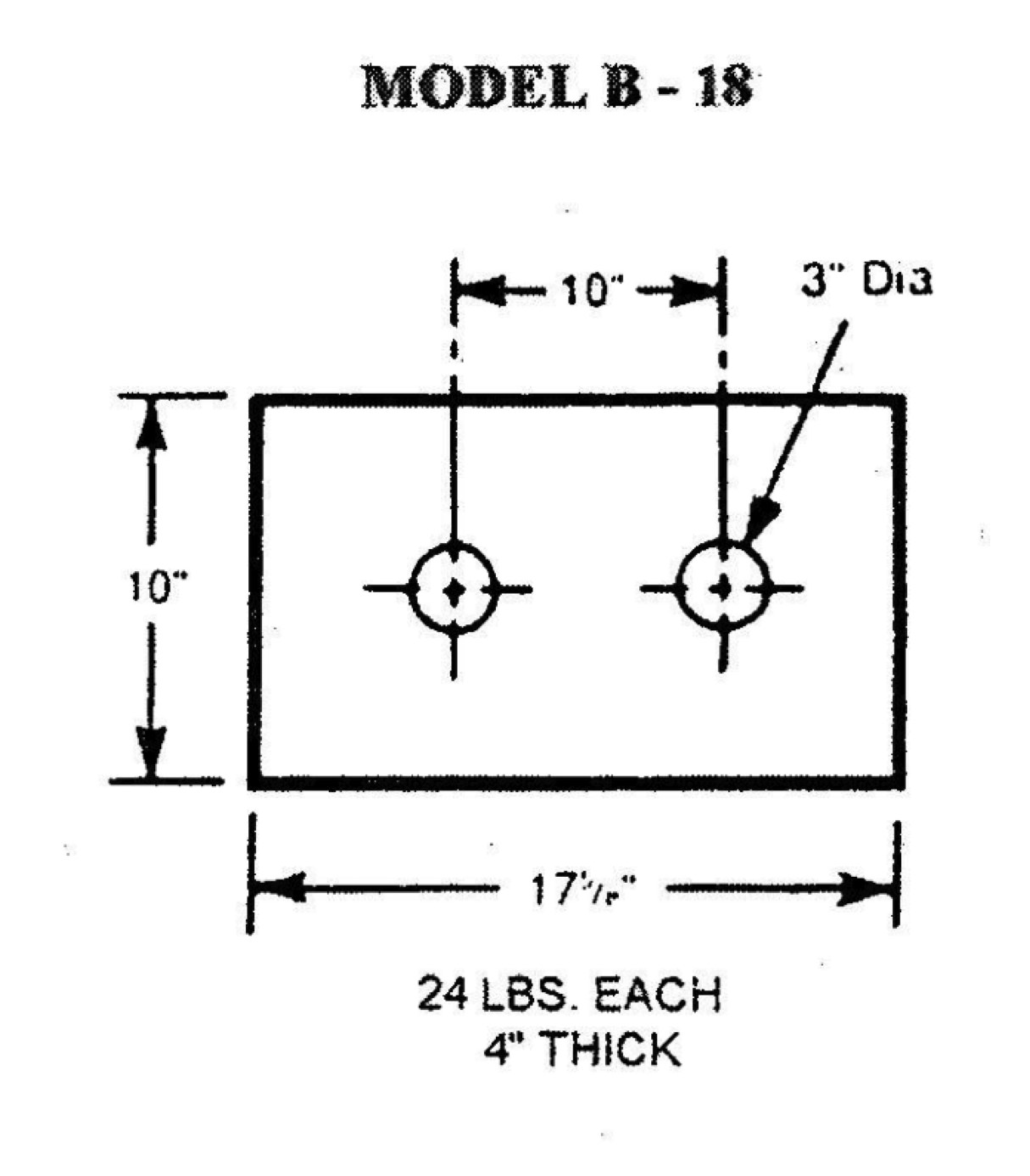 Model B-18 Molded Dock Bumpers