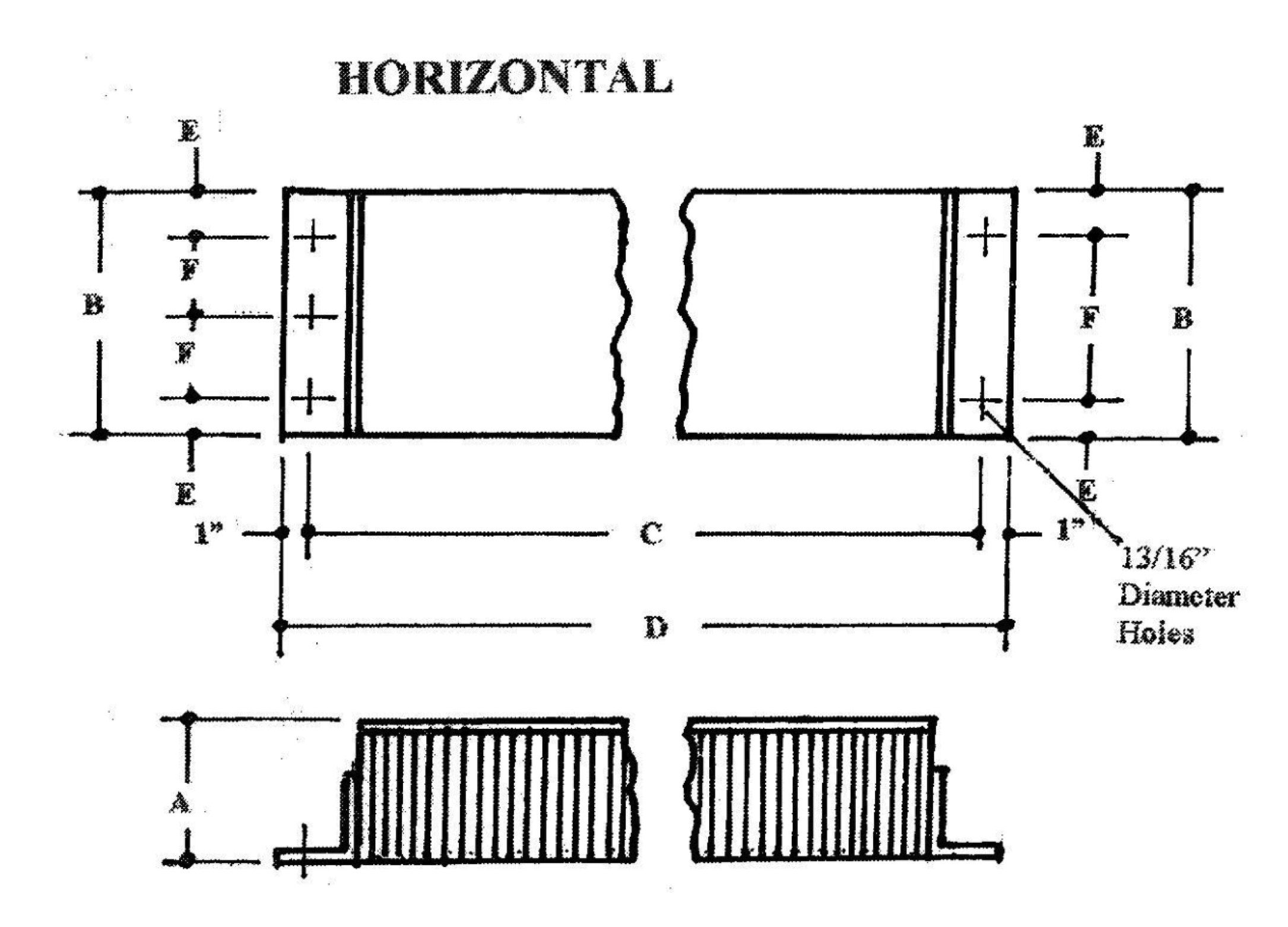 Horizontal steel faced laminated dock bumper